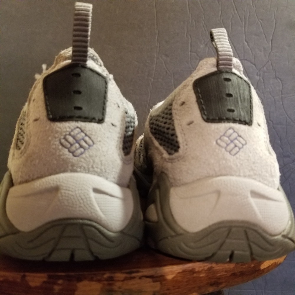 Columbia Omni Grip Techlite Suede Mesh Hiking Outdoor Shoes Sz 8.5 Gray - Picture 9 of 12